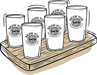 6 samplers - degustation bière