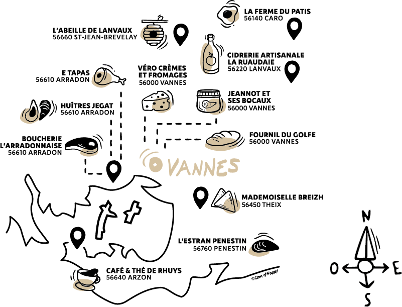 Carte des producteurs locaux