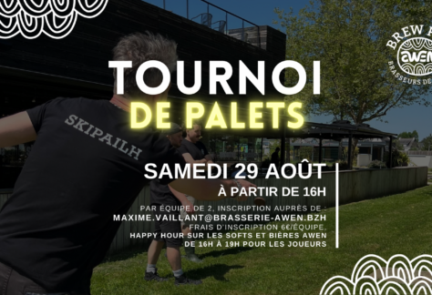 Couverture tournoi de palets à l’Awen Brew Pub