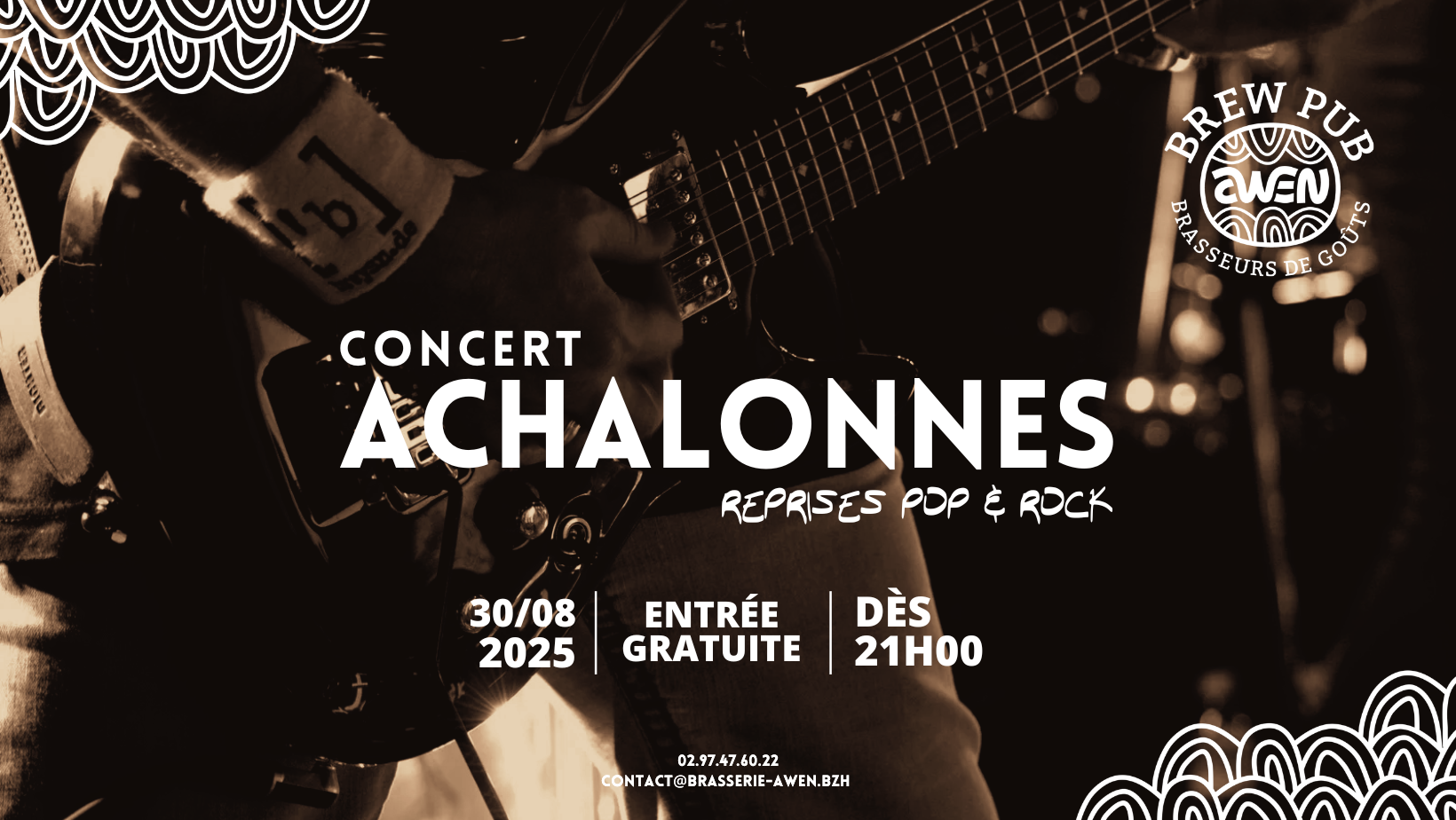 Soirée concert pop rock Awen Brew Pub